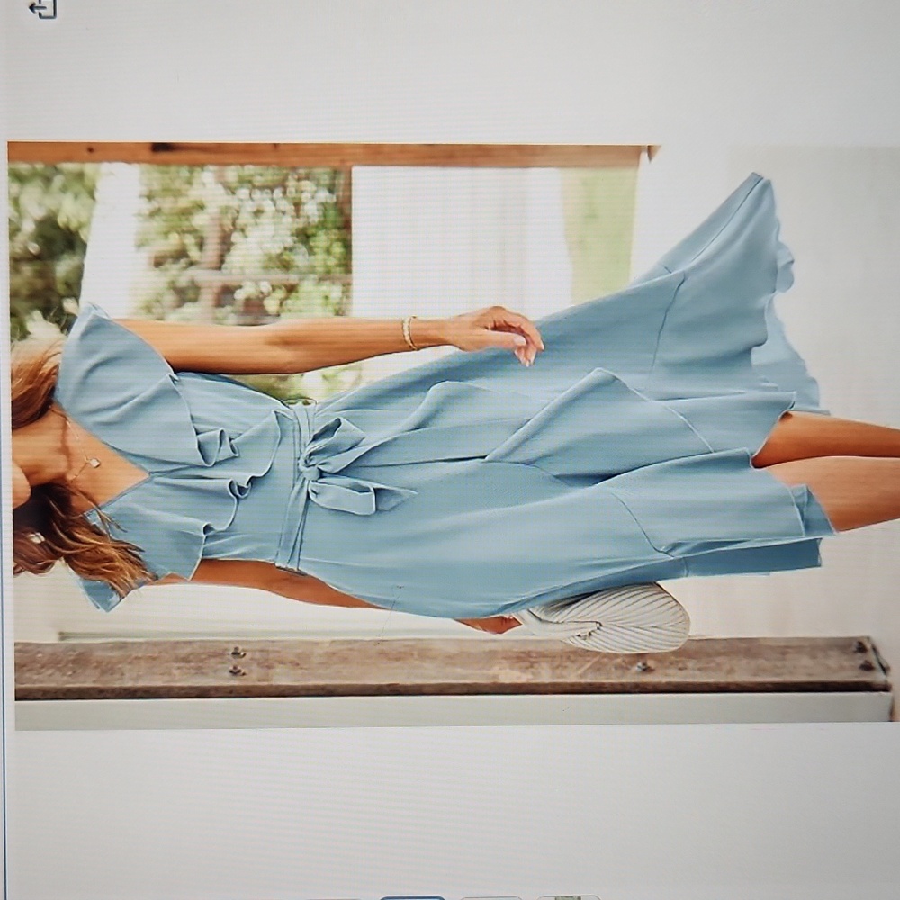Wrap Ruffle Dress